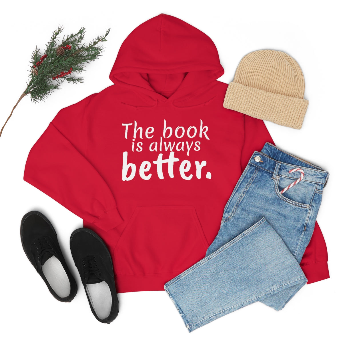 The Book is Better Unisex Heavy Blend™ Hooded Sweatshirt