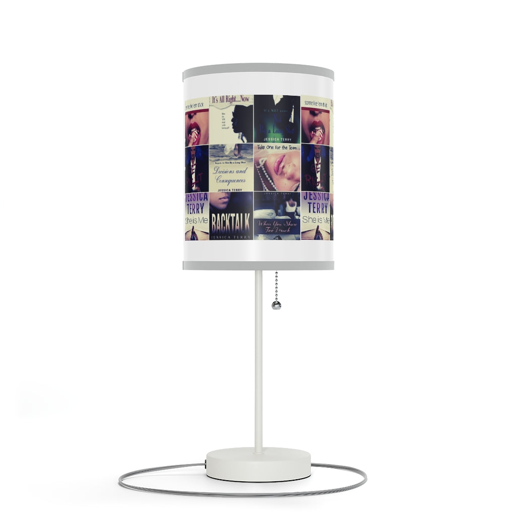 Book Collage Lamp on a Stand, US|CA plug