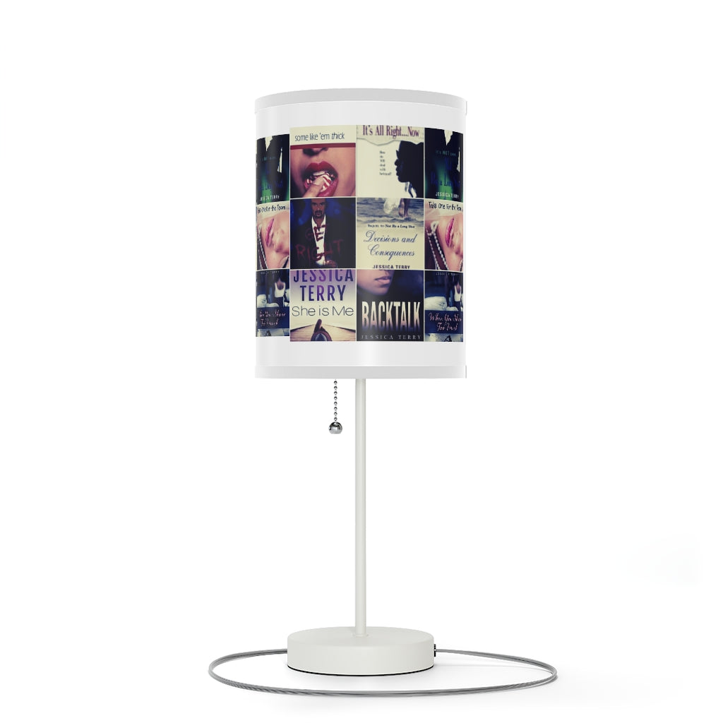 Book Collage Lamp on a Stand, US|CA plug