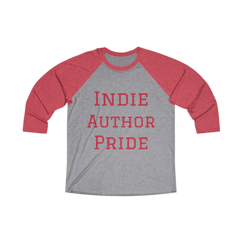 'Indie Author Pride ' Unisex 3/4 Raglan Tee