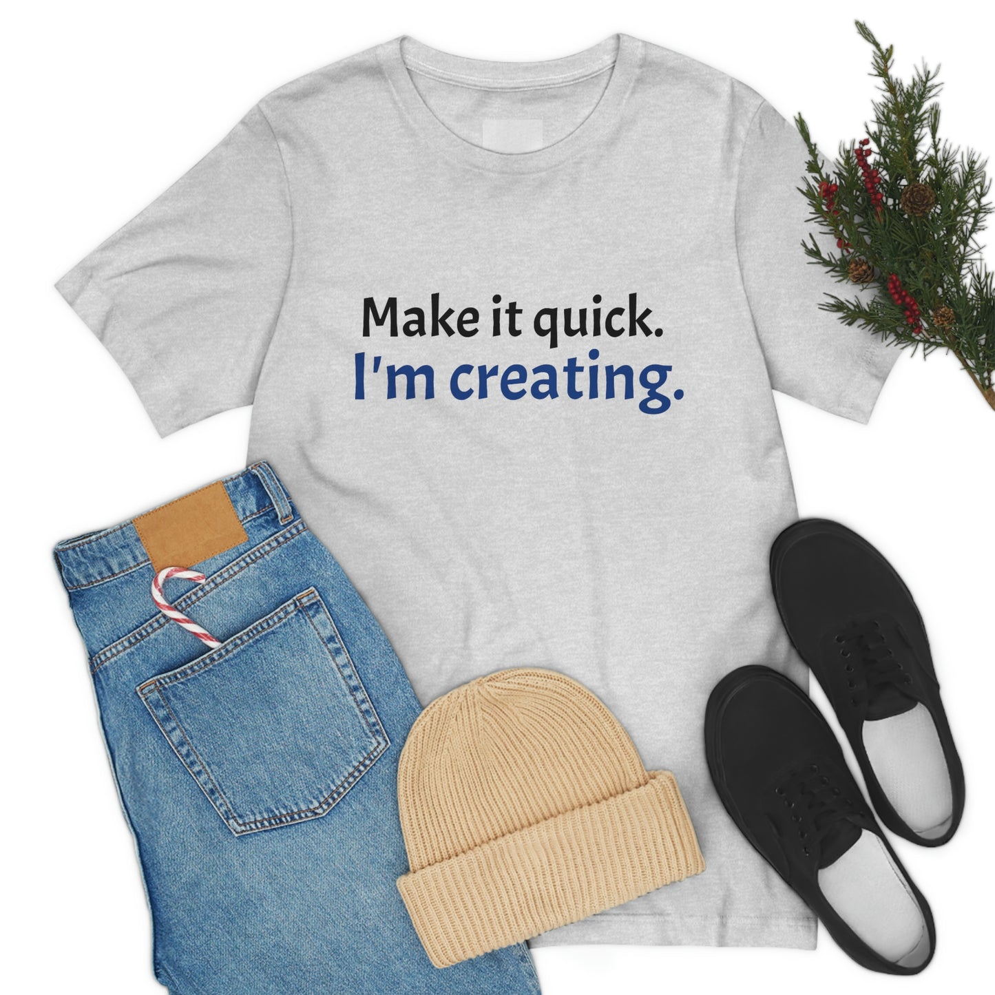 Make it Quick Creating Unisex Jersey Short Sleeve Tee