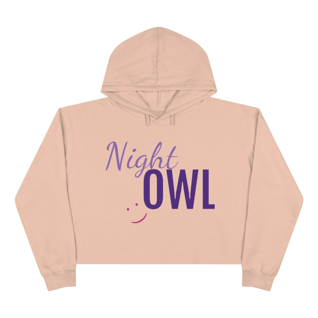 Night Owl Crop Hoodie