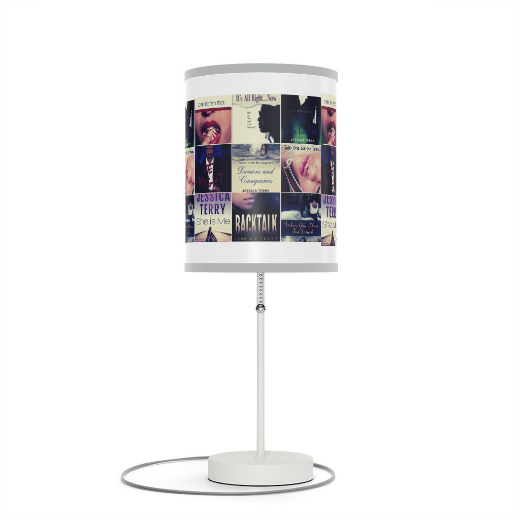 Book Collage Lamp on a Stand, US|CA plug