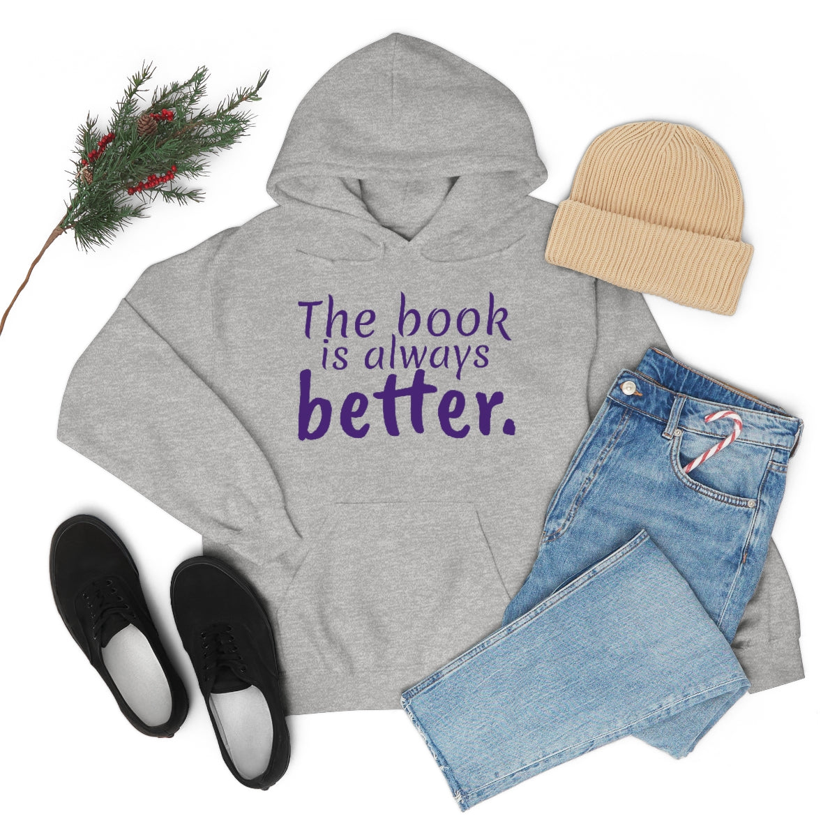 The Book is Better Unisex Heavy Blend™ Hooded Sweatshirt