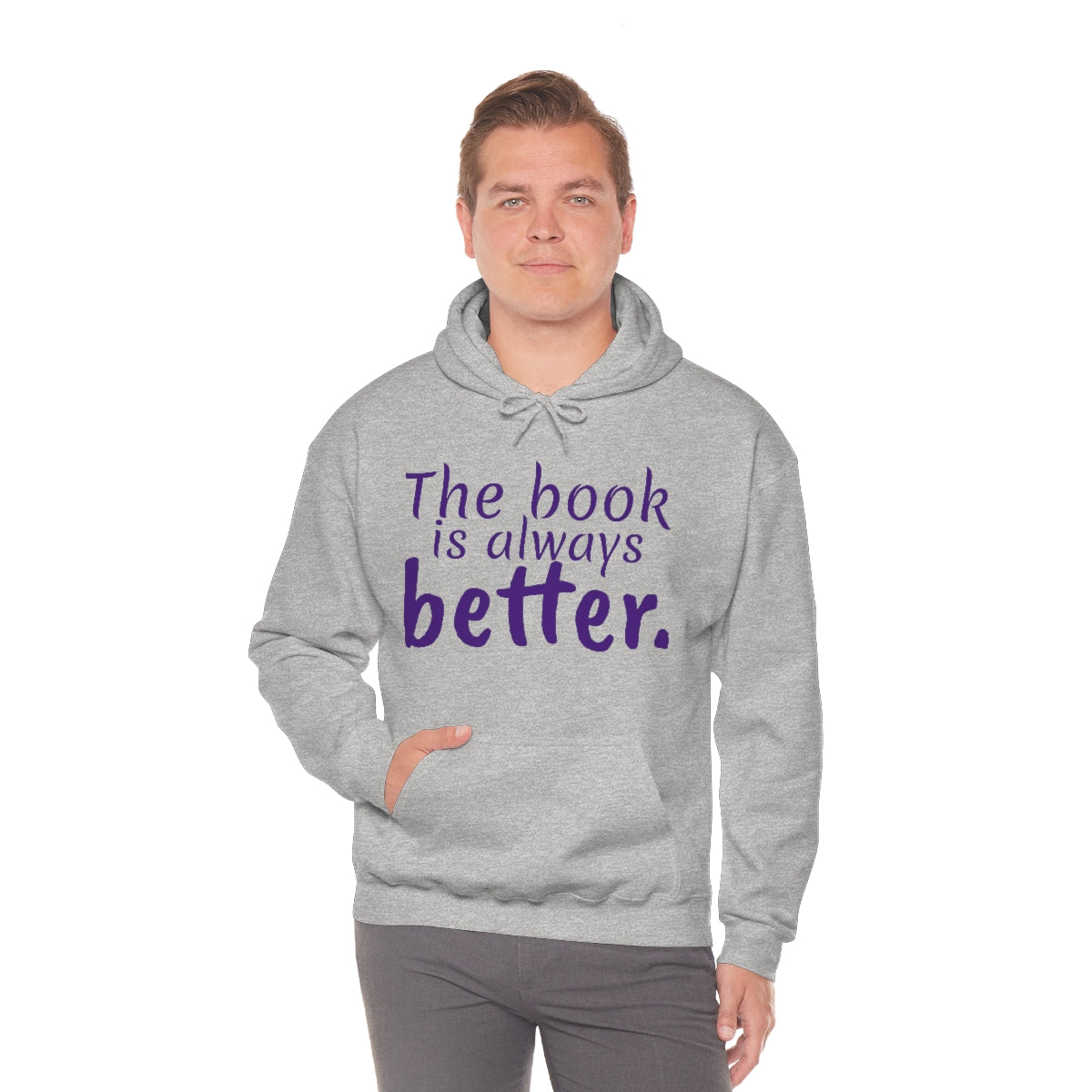 The Book is Better Unisex Heavy Blend™ Hooded Sweatshirt