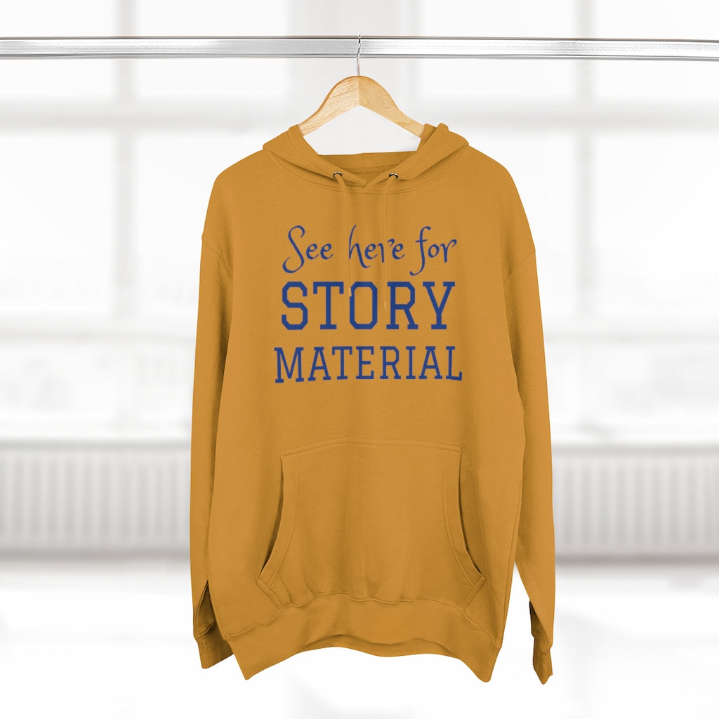 'Story Material' Unisex Pullover Hoodie