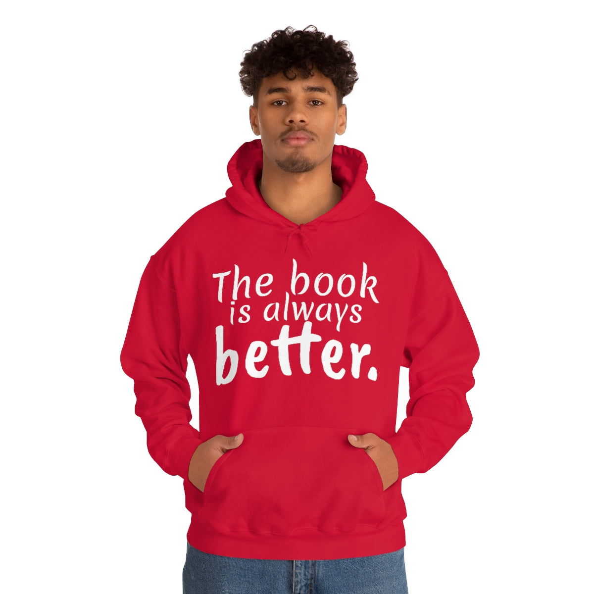 The Book is Better Unisex Heavy Blend™ Hooded Sweatshirt