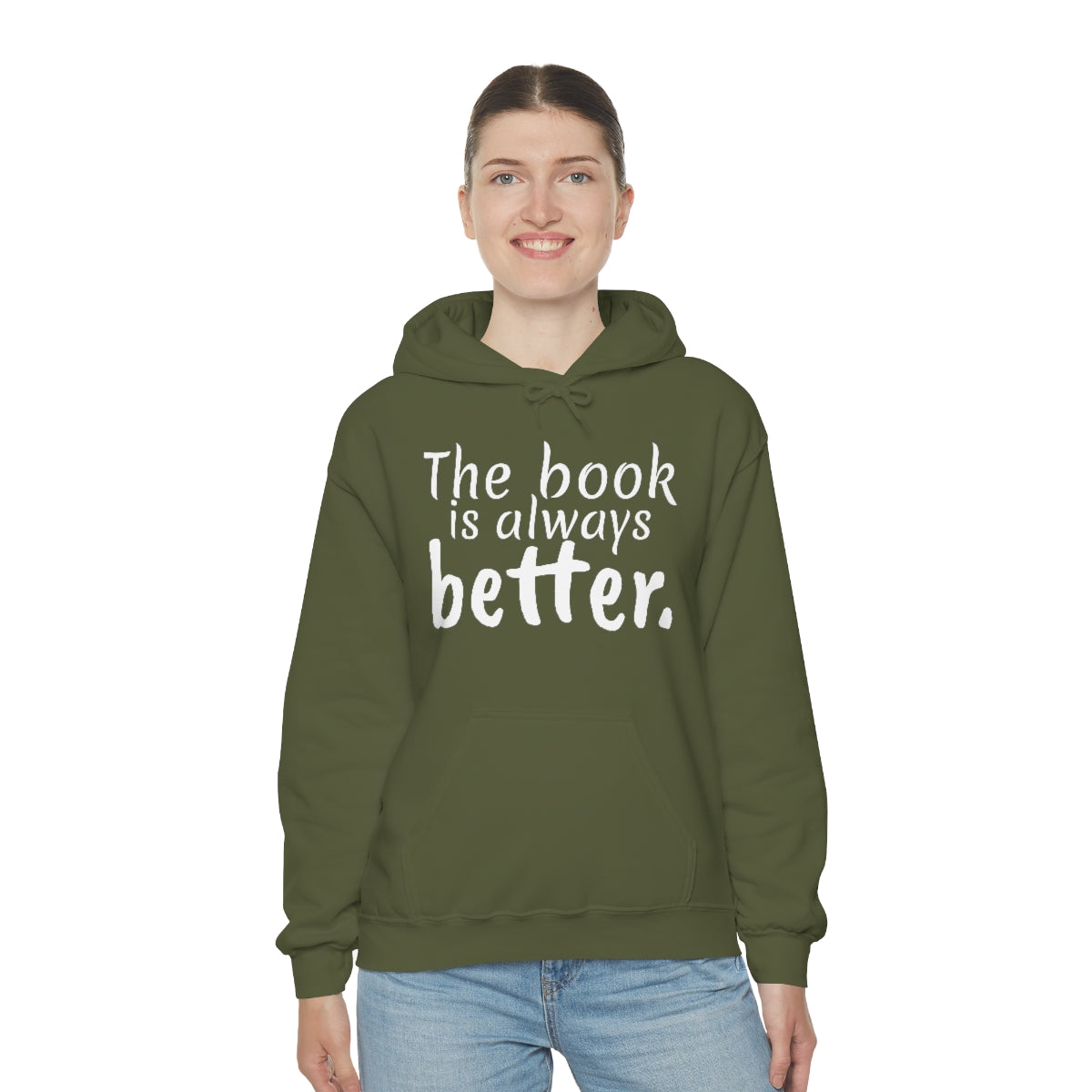 The Book is Better Unisex Heavy Blend™ Hooded Sweatshirt