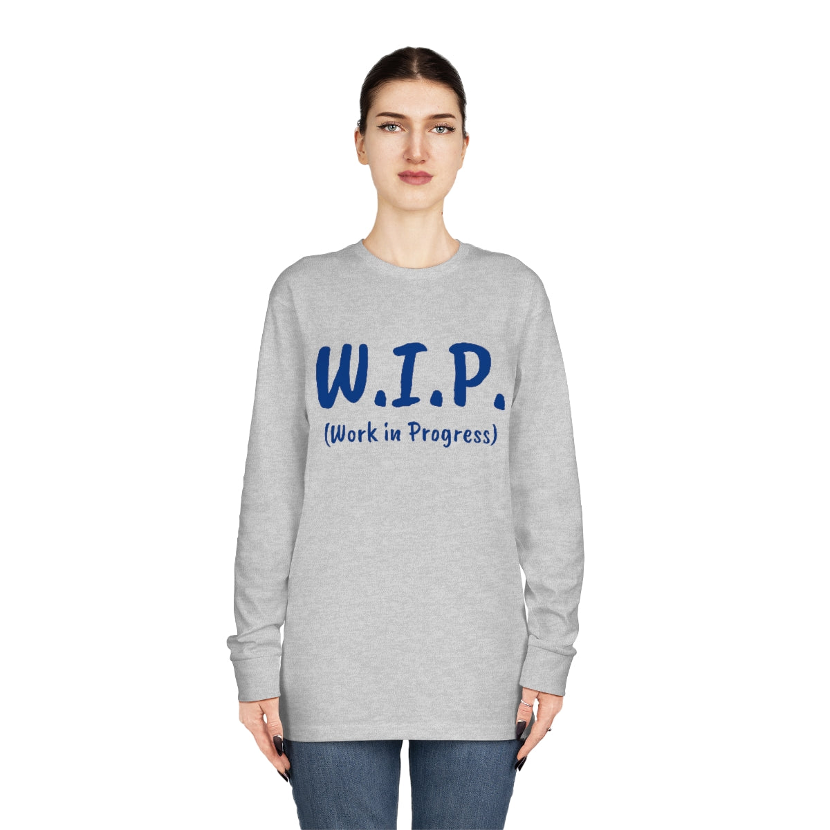 W.I.P. Long Sleeve Crewneck Tee