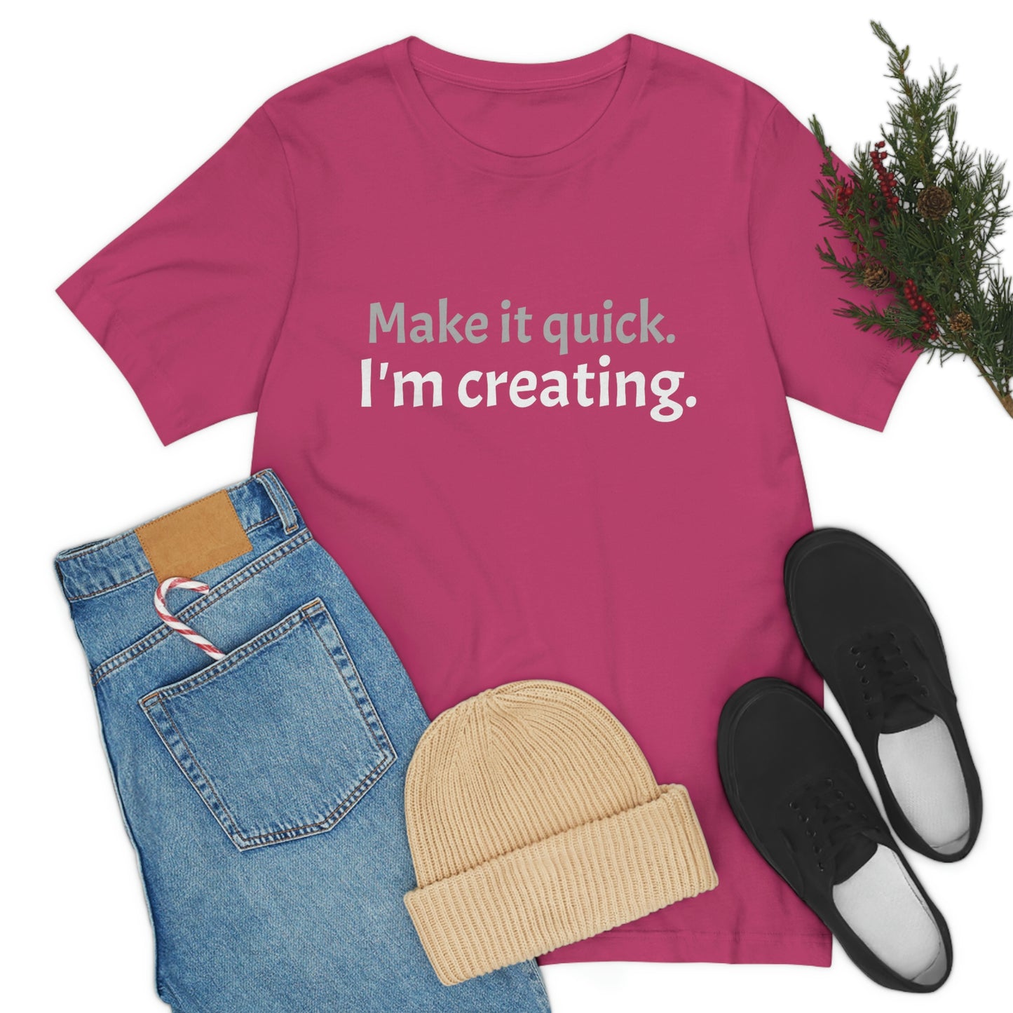 Make it Quick Creating Unisex Jersey Short Sleeve Tee