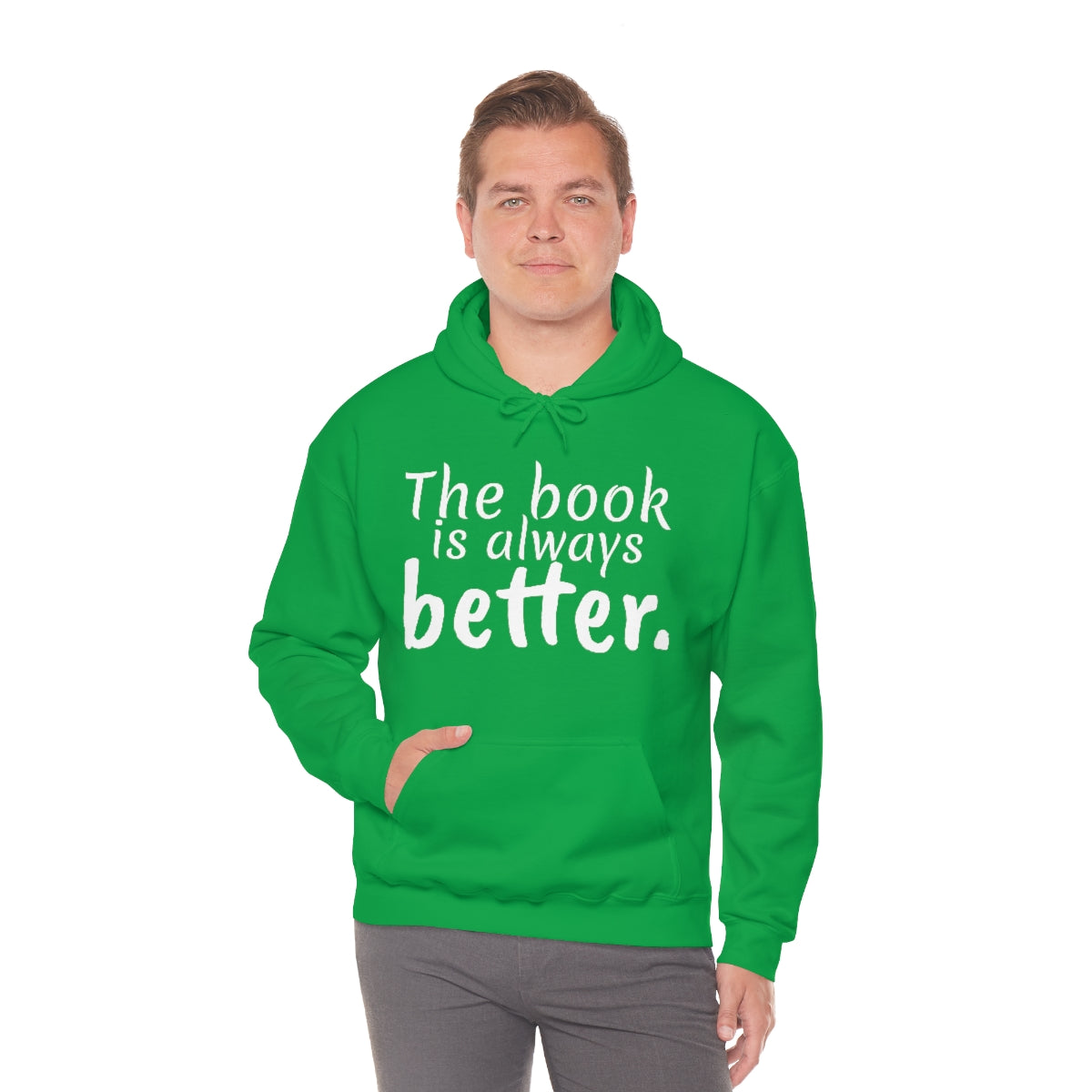 The Book is Better Unisex Heavy Blend™ Hooded Sweatshirt