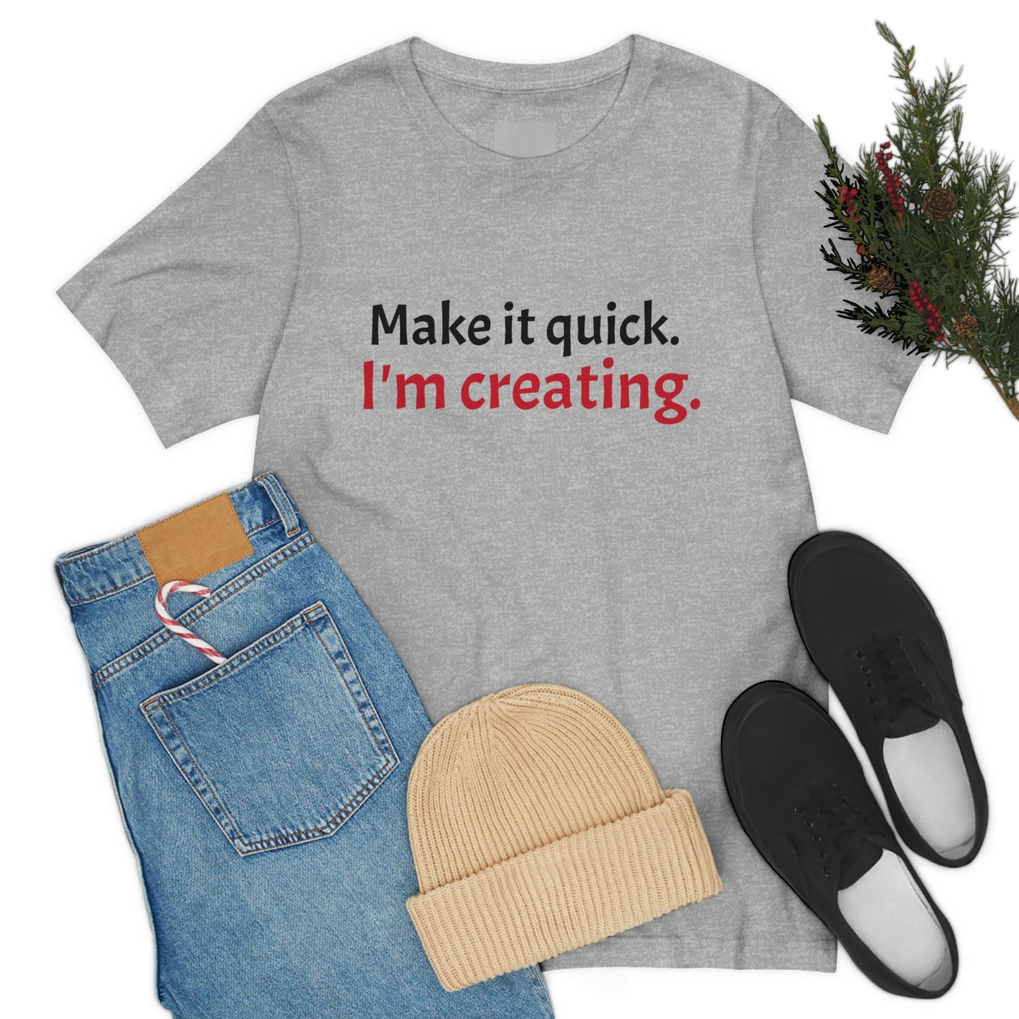 Make it Quick Creating Unisex Jersey Short Sleeve Tee