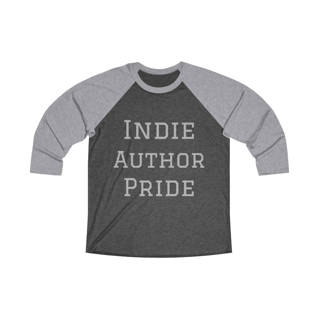 'Indie Author Pride ' Unisex 3/4 Raglan Tee